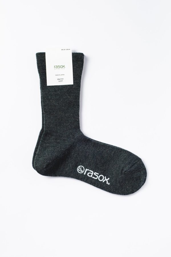Basic Merino Wool Crew Socks,Dark Green
