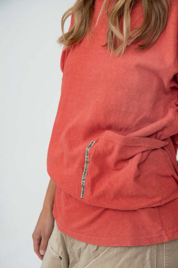 Gauze Jersey BISCUIT Pocket Long Sleeve T Shirt - Image 4