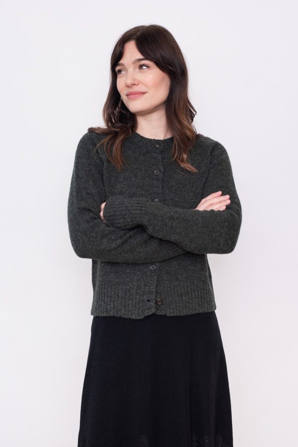 Raglan Cardigan Green - Image 3
