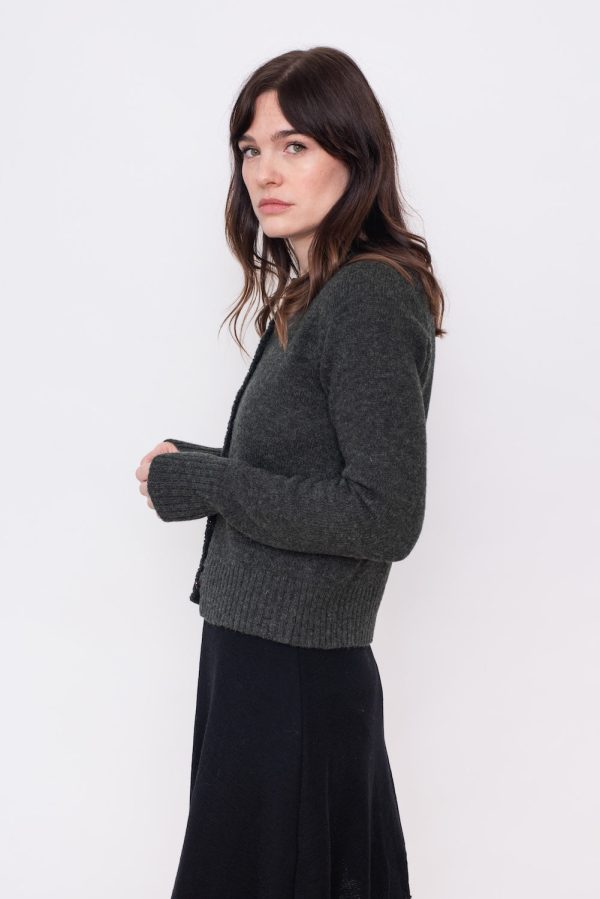 Raglan Cardigan Green - Image 4