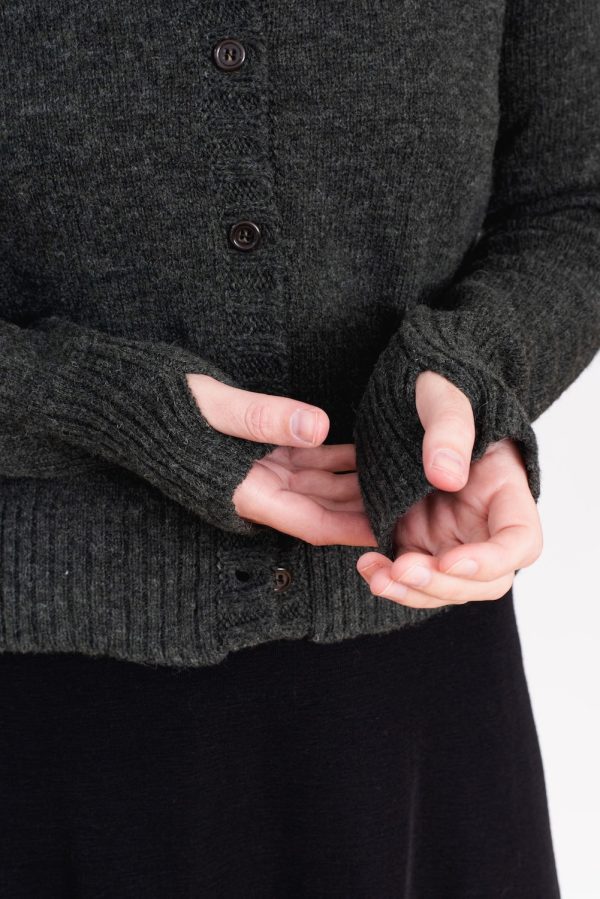 Raglan Cardigan Green - Image 5